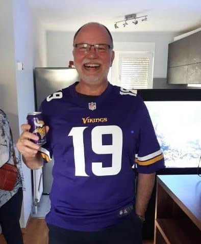 Martin with Viking jersey