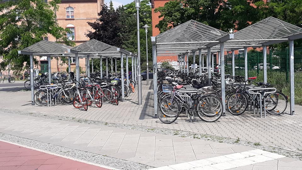 Bike parking area